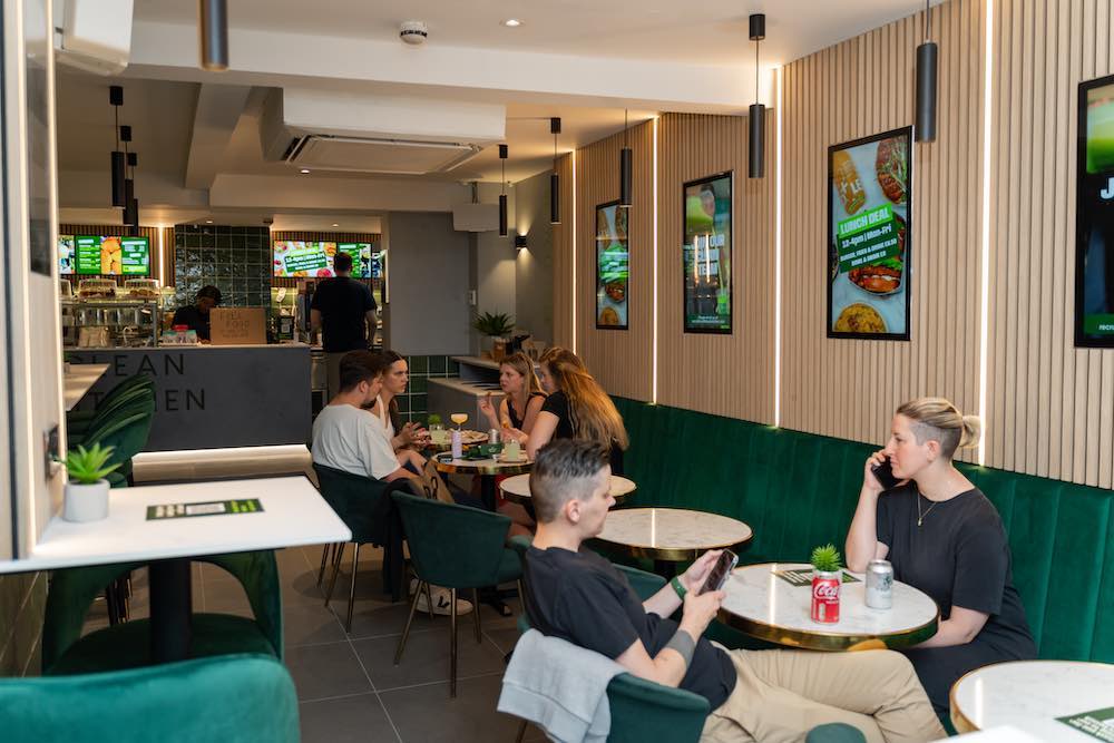 Digital billboard network in high-traffic venues