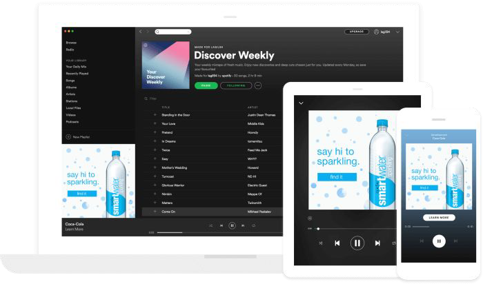 Podcast and music streaming audio ads